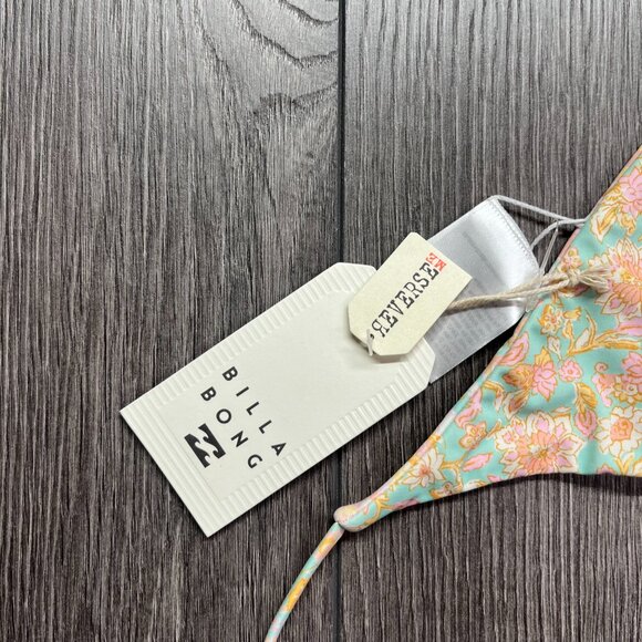 Billabong Love High Neck Girls Swim Top Tie Off New NWT - Picture 2 of 5